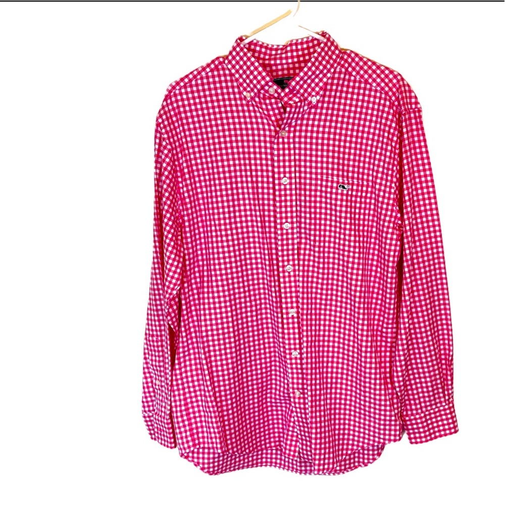VINEYARD VINES , Checkered Cotton Long Sleeve Shirt
